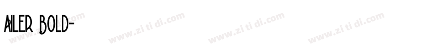 A1ler Bold字体转换